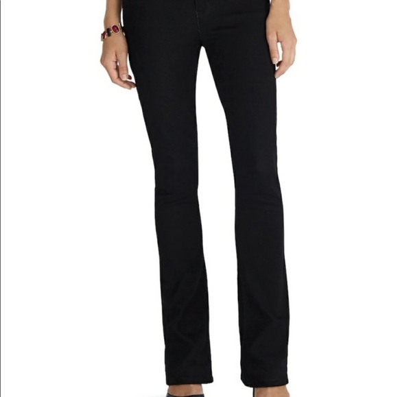 WHBM Black Skinny Flare Honore Jeans 6r - Picture 4 of 7